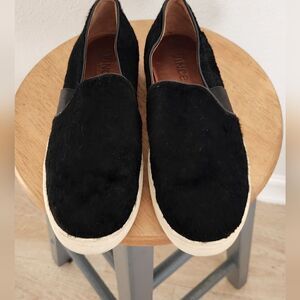 Vince Berlin Pony Hair Calf Leather Slip on Sneakers Size 8